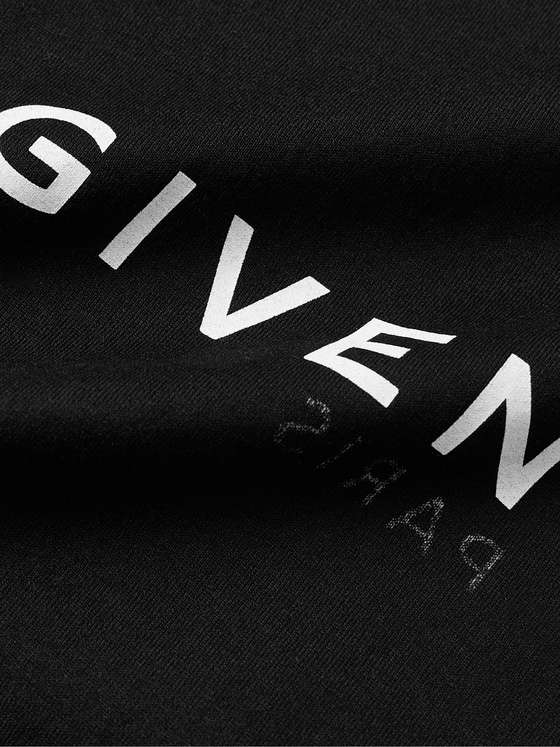 T-shirt GIVENCHY logo reverse oversize nera - immagine 7