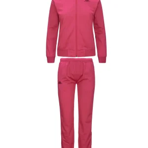Completo tuta donna KAPPA 222 Banda felpa + pantalone fuchsia bright rose/fuchsia